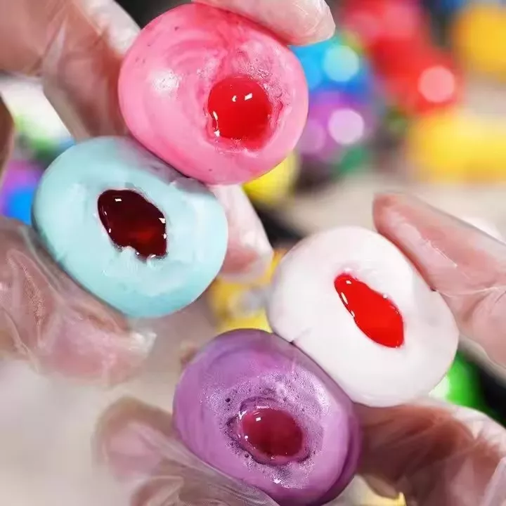 Gummy Candy Party Candy Snack 3D Jam Filled Halal Football Gummy Candy