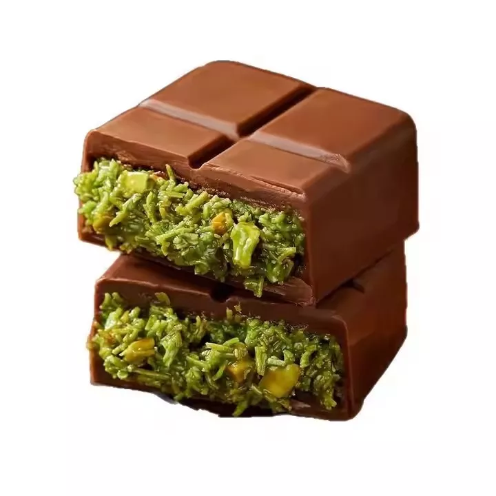 Bulk Wholesale Freeze Dried Dubai Style Chocolate Sweets Solid with Biscuit Freshly Arrived Chocolat